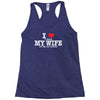 i love when my wife let me go fishing Racerback Tank