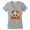 santa's gym Women's V-Neck T-Shirt