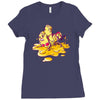 hot macs wrestling in cheese Ladies Fitted T-Shirt