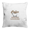 coffee required Throw Pillow