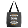 Super Cool Daddy Of A Freaking Awesome Daughter Tote Bags