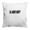 all about boo Throw Pillow