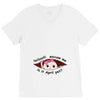 April Peeking Out Baby Girl V-Neck Tee