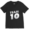 team 10 silver V-Neck Tee