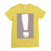 exclamation box Ladies Fitted T-Shirt