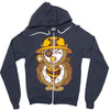 pirate owl Zipper Hoodie