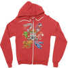 hidden temple Zipper Hoodie