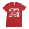 There's Nothing a Little Starbucks and Disney Can't Fix Ladies Fitted T-Shirt