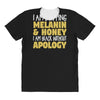 black without apology All Over Women's T-shirt