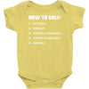how to golf best trending Baby Bodysuit