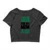 i wear green for my mom liver cancer awareness Crop Top