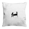 funny caution pinball wiz square Throw Pillow