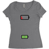 Mommy Dead Battery Women's Triblend Scoop T-shirt