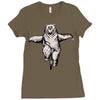 balance bear Ladies Fitted T-Shirt