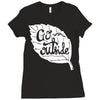 go outside Ladies Fitted T-Shirt