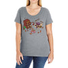 bar fight Ladies Curvy T-Shirt