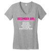 December Girl Hated By Many Women's V-Neck T-Shirt