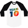 team 10 colorful 3/4 Sleeve Shirt