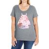 totoro with asian landscape Ladies Curvy T-Shirt