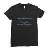 i went outsude once Ladies Fitted T-Shirt