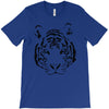 white tiger black print T-Shirt