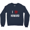 i heart howard Crewneck Sweatshirt
