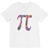 spring pi tshirts  flowery colorful pi day gifts V-Neck Tee