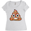 pizza shit Women's Triblend Scoop T-shirt