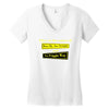 funny t shirt i live at the corner kiss my as &amp; no friggin way rude te Women's V-Neck T-Shirt