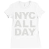 nyc all day Ladies Fitted T-Shirt