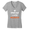 this girl loves halloween Women's V-Neck T-Shirt