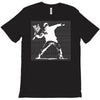 with banksy flower bomb print T-Shirt