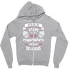 baking   it's ok to stare at my cupcakes Zipper Hoodie