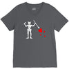 blackbeard's flag pirate edward teach V-Neck Tee