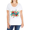 happy mother Ladies Curvy T-Shirt