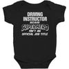 driving instructor superhero Baby Bodysuit