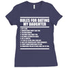 rules for dating my daughter Ladies Fitted T-Shirt