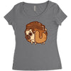 pancake pug Women's Triblend Scoop T-shirt