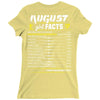August Girl Facts Virgo Ladies Fitted T-Shirt