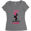 she's beauty she's grage she's punch you in the face Women's Triblend Scoop T-shirt