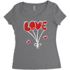 love balon Women's Triblend Scoop T-shirt