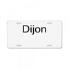 dijon License Plate