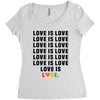 Love Is Love Women's Triblend Scoop T-shirt