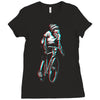ride in 3d Ladies Fitted T-Shirt