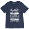 Real Kings Are Born On December 21 V-Neck Tee