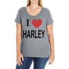 i love harley Ladies Curvy T-Shirt