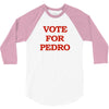 vote for pedro ringer t shirt napoleon dynamite ninja skills 3/4 Sleeve Shirt
