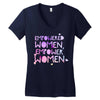 empowered women 4 Women's V-Neck T-Shirt