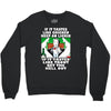 if it tastes like chicken, funny rude ideal birthday present Crewneck Sweatshirt