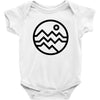 mountain bold (for light) Baby Bodysuit